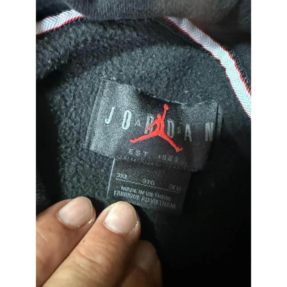 Jordan Essentials Fleece Hoodie Mens 3XL Black Jumpman Pullover Sweatshirt